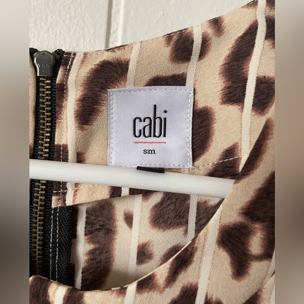 Cabi Leopard / Cheetah Print Blouse Top - Picture 8 of 11